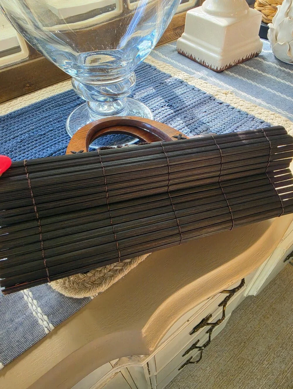 Straw Wood Bag - Picture 3 of 5